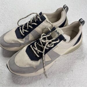 Coach Citysole Runner Sneaker Mens 12‎ D Cream/Chalk Suede G4941 Shoes Designer